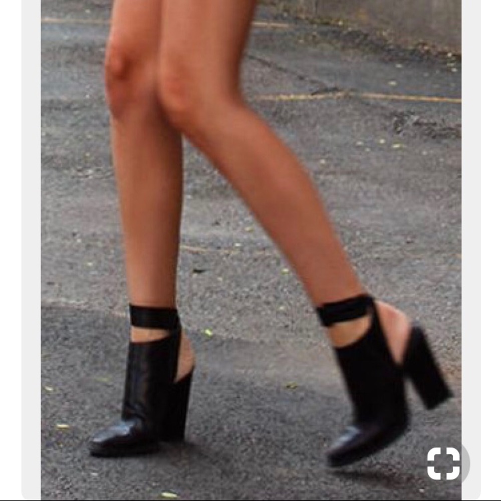 ALEXANDER WANG Oxblood leather booties